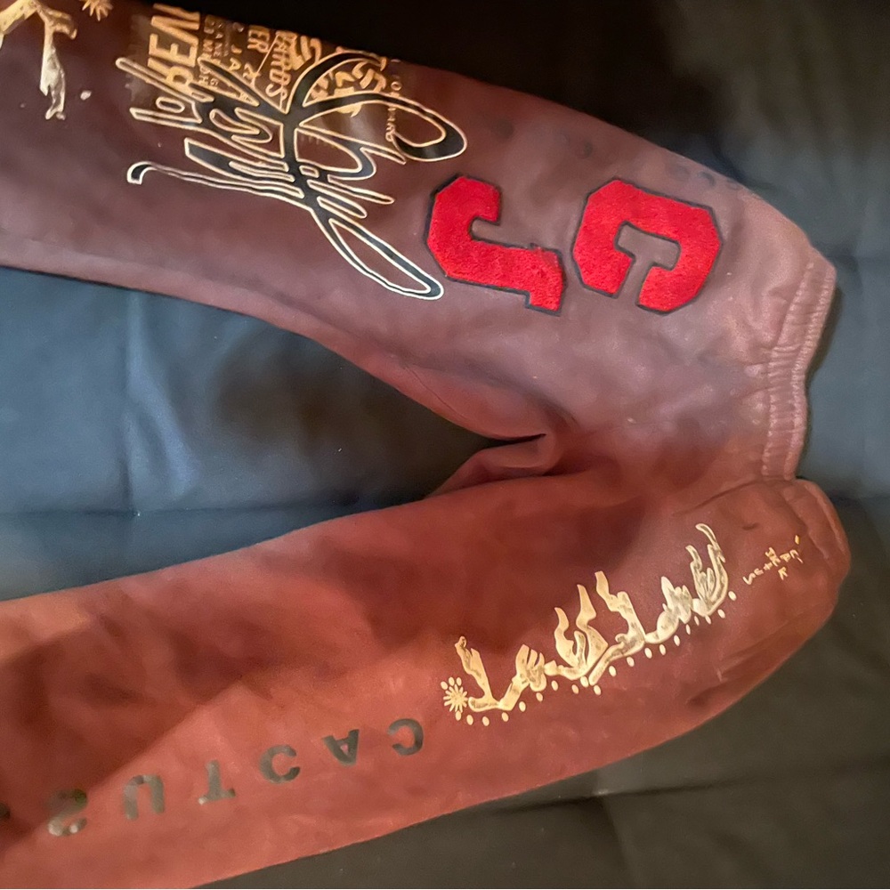 Men's Brown Graphic Pants